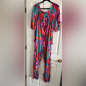 Vibrant Multicolor Abstract Jumpsuit